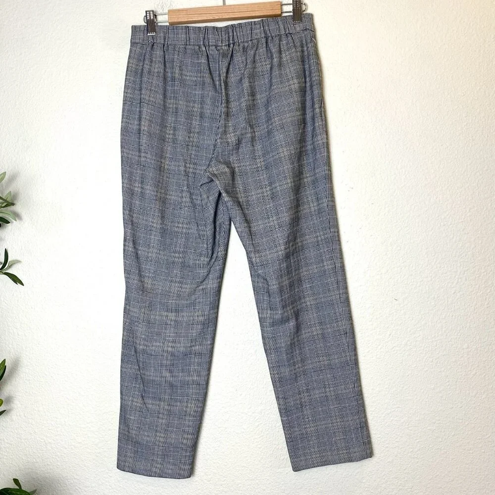 Aritzia Babaton Conan Straight Leg Tartan Plaid Cropped Pants Trousers 8 - Picture 6 of 9